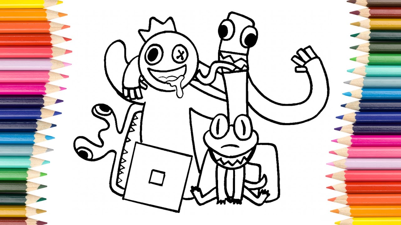 Roblox rainbow friends coloring page