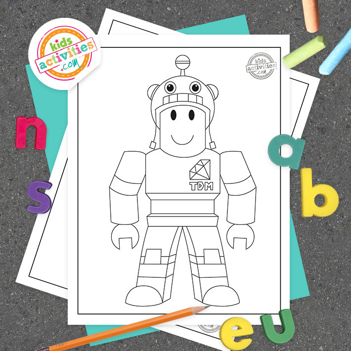 Free roblox coloring pages for kids to print color kids activities blog