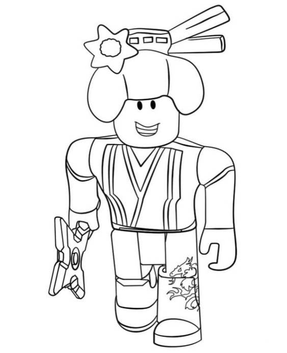 Free easy to print roblox coloring pages