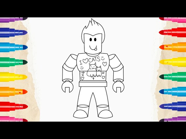 Roblox denis coloring pages how to coloring roblox denis speed coloring