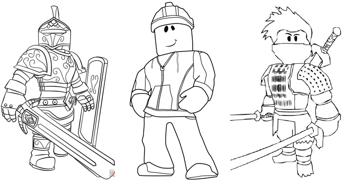 Free roblox coloring pages for kids and adults