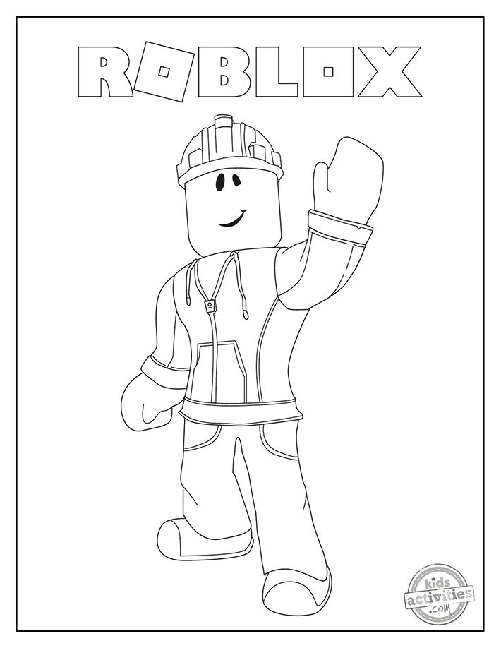 Free roblox coloring pages for kids to print color kids activities blog