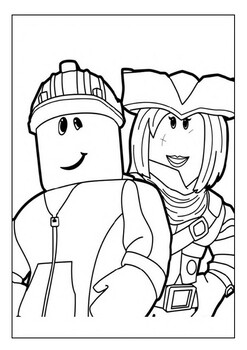 Printable roblox coloring pages for kids