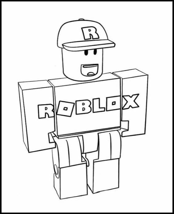 Free easy to print roblox coloring pages