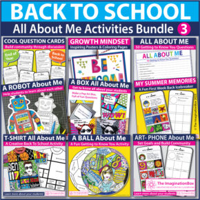 Back to school art bundle all about me activities and decor