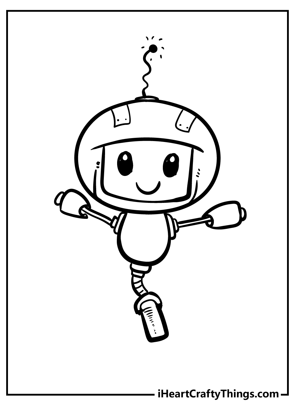 Robot coloring pages free printables