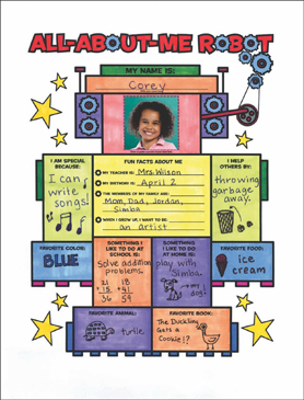 All about me robot fill