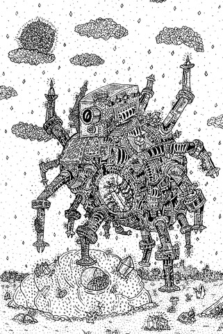 Robot by kris man coloring page free printable coloring pages