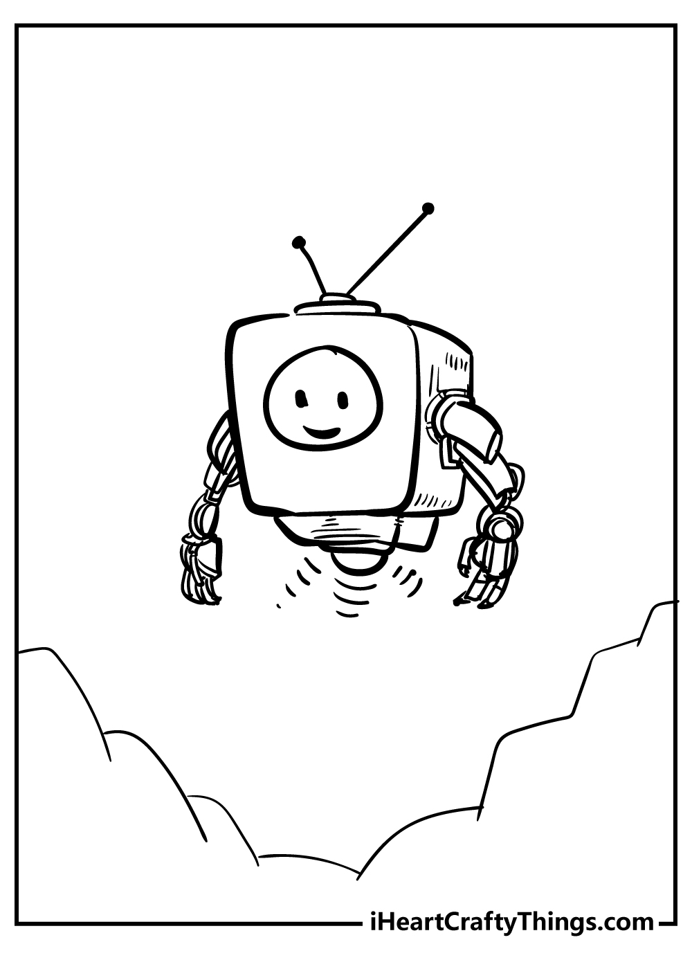 Robot coloring pages free printables
