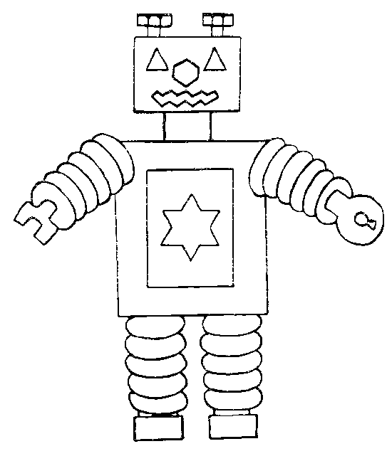 Free printable robot coloring pages for kids