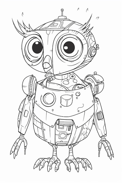 Page colouring pages robot images