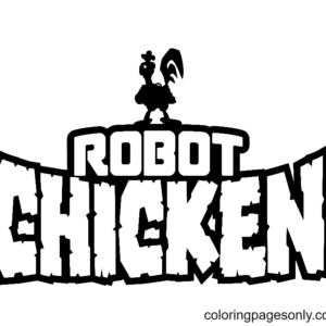 Robot chicken coloring pages printable for free download