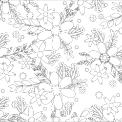 Printable adult chicken robot doodle coloring page