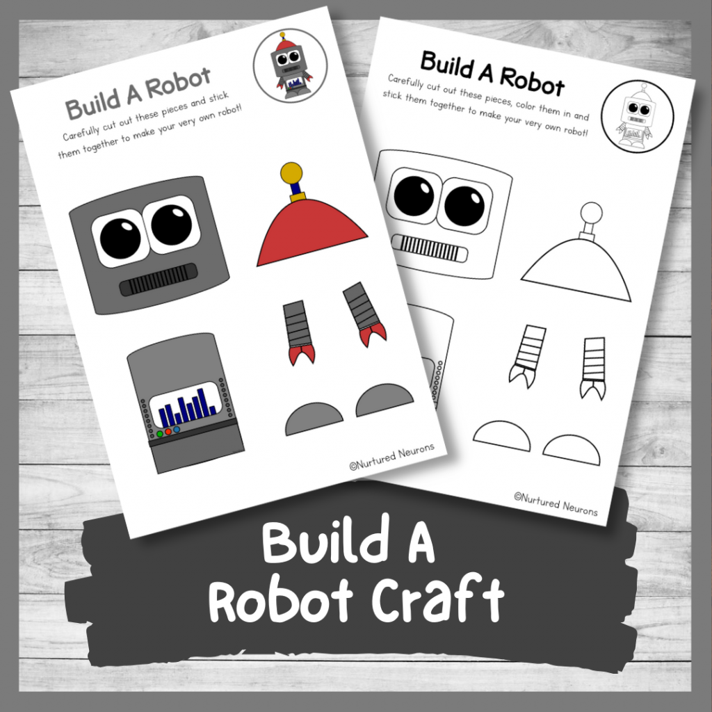 Build a robot craft awesome printable