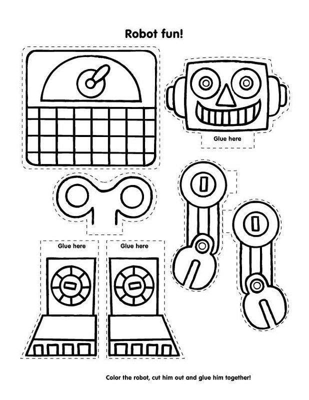 Printable fun activity sheet for kids k worksheets activity sheets for kids robot craft alex toys