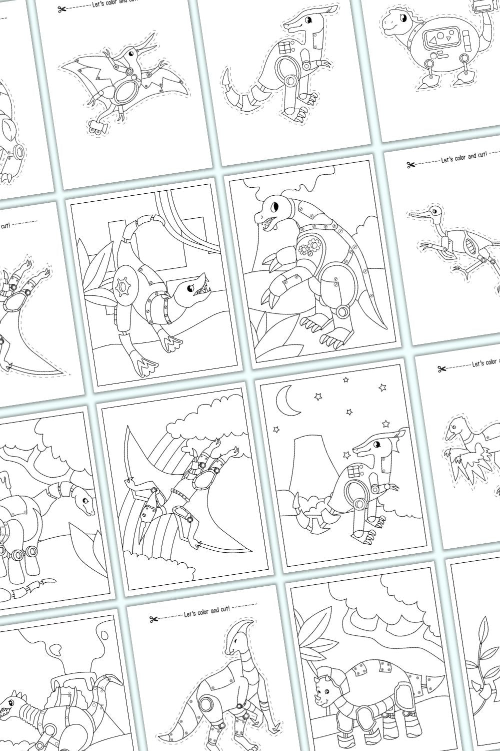 Robot dinosaur activity book for preschool kindergarten â the artisan life