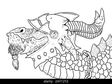 Dragon coloring page outline illustration dragon drawing coloring sheet stock photo