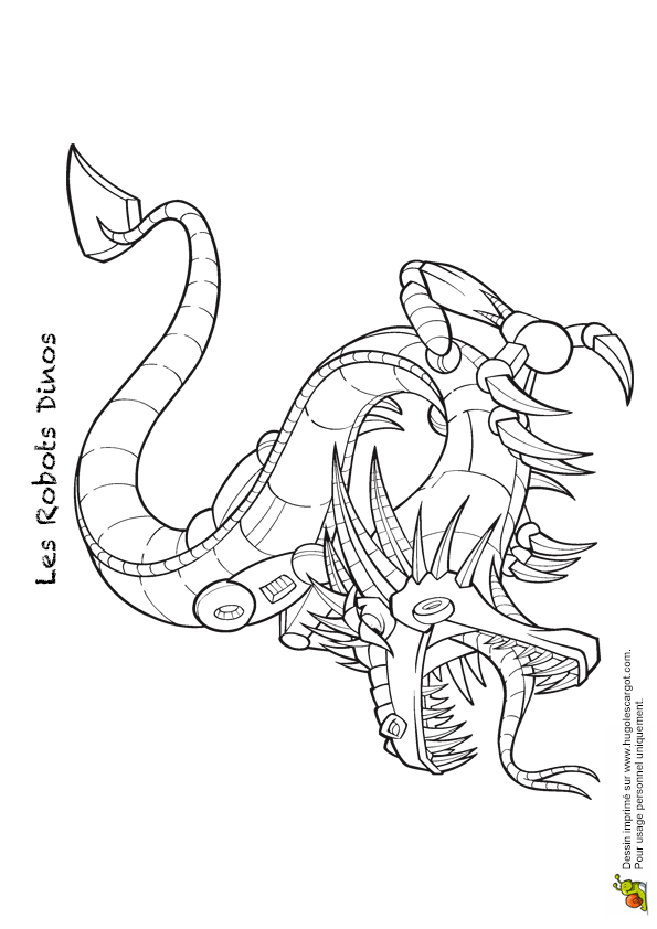 Coloriage robot dino sur com