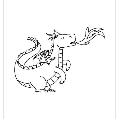 Dragon coloring pages for kids printable coloring pages for children boys and girls digital download
