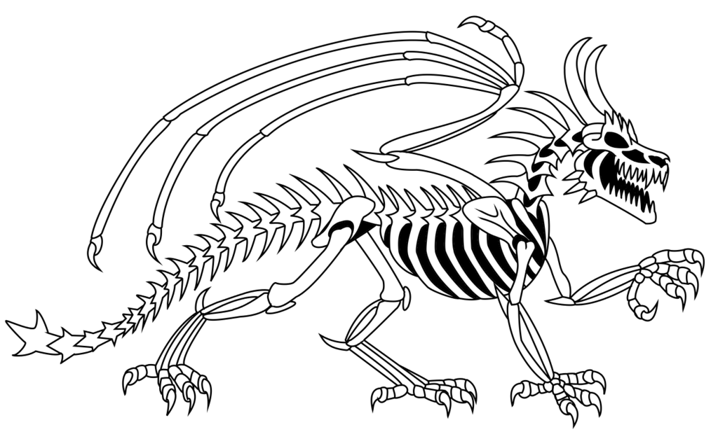 Free skeleton dragon coloring pages download free skeleton dragon coloring pages png images free cliparts on clipart library