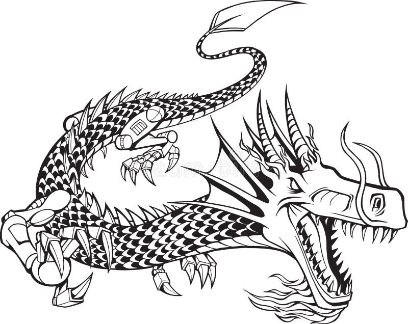 Robot cyborg dragon stock illustrations â robot cyborg dragon stock illustrations vectors clipart