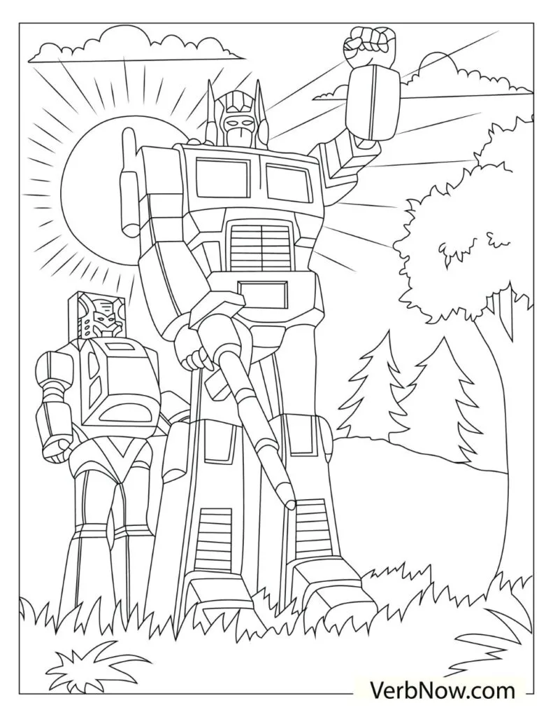 Free robot coloring pages for download printable pdf