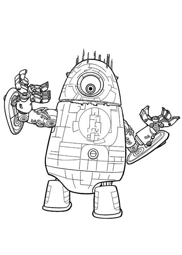 Super aliens robot in monster vs aliens coloring page color luna minion coloring pages coloring pages monsters vs aliens