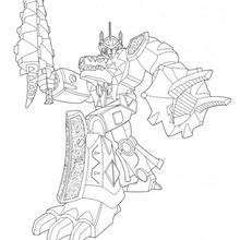 Robot monster coloring pages