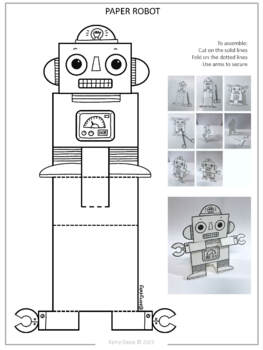 Robot art lesson plan