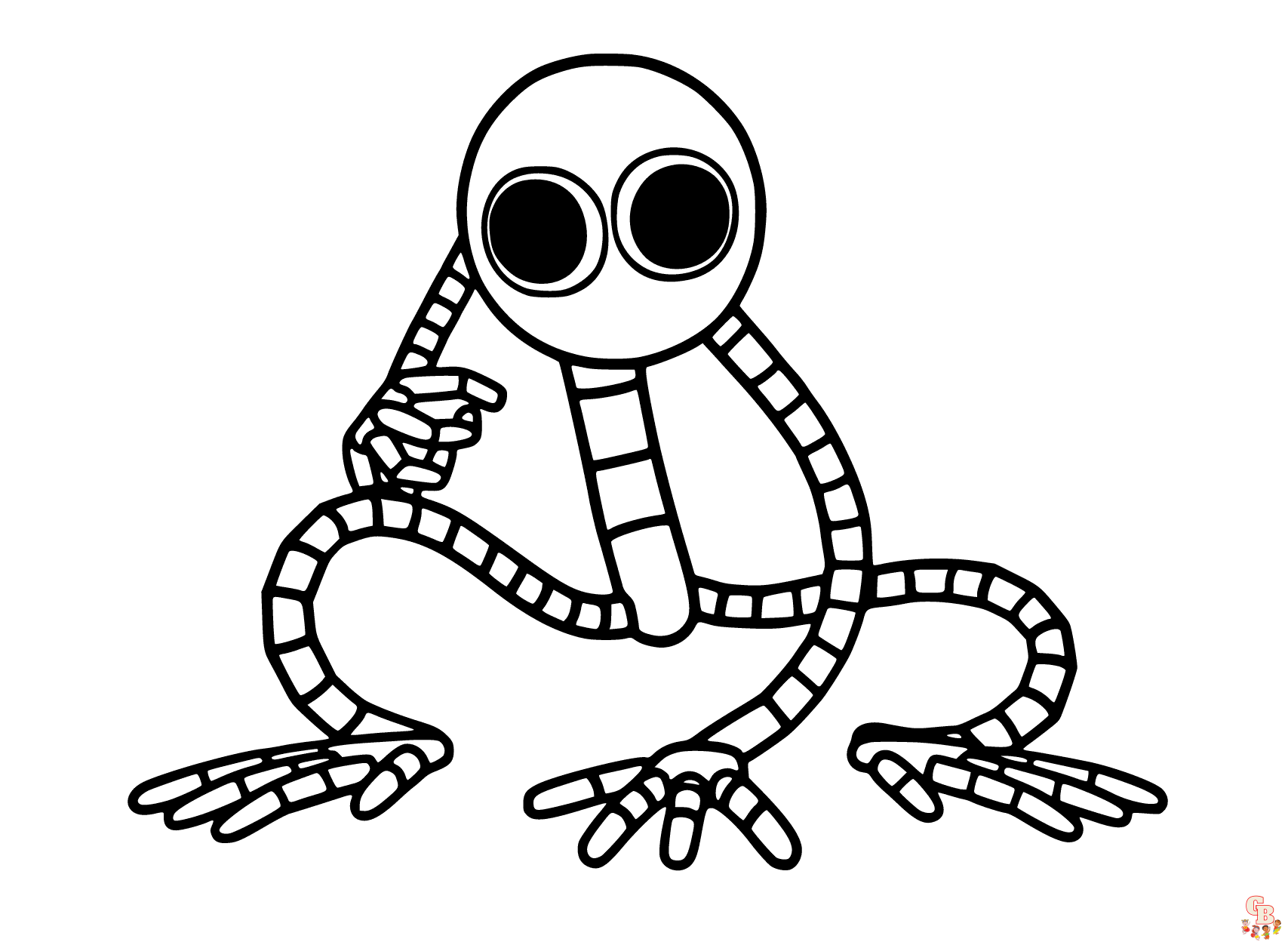 Rainbow friends coloring pages