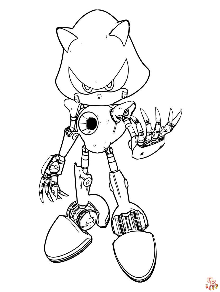 Sonic the hedgehog coloring pages free
