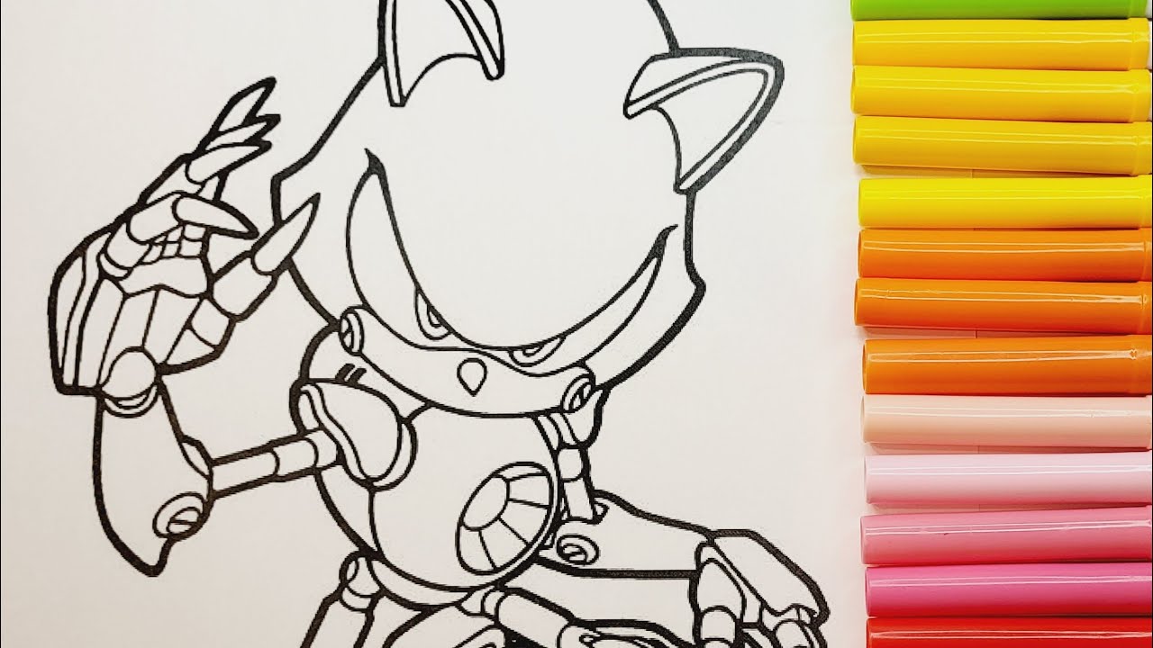 Sonic robot coloring page coloring pages for kidssonic