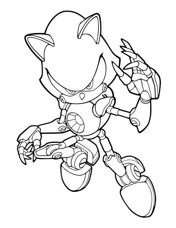 Sonic coloring pages