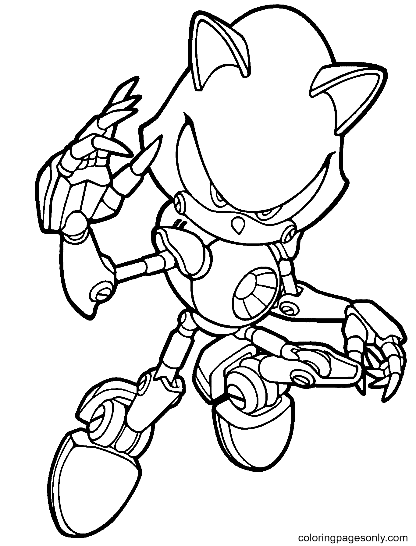 Sonic coloring pages printable for free download
