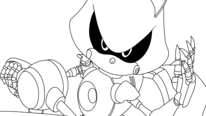 Latest metal sonic coloring pages