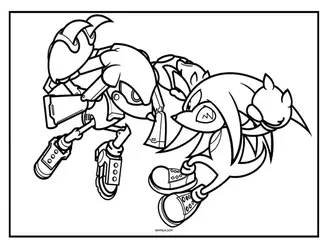 Sonic coloring pages