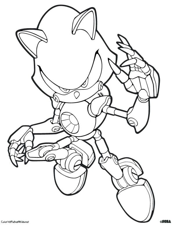 Metal sonic cartoon coloring pages coloring pages hedgehog colors
