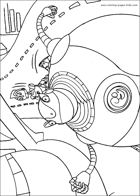 Robots coloring pages