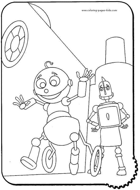 Robots color page