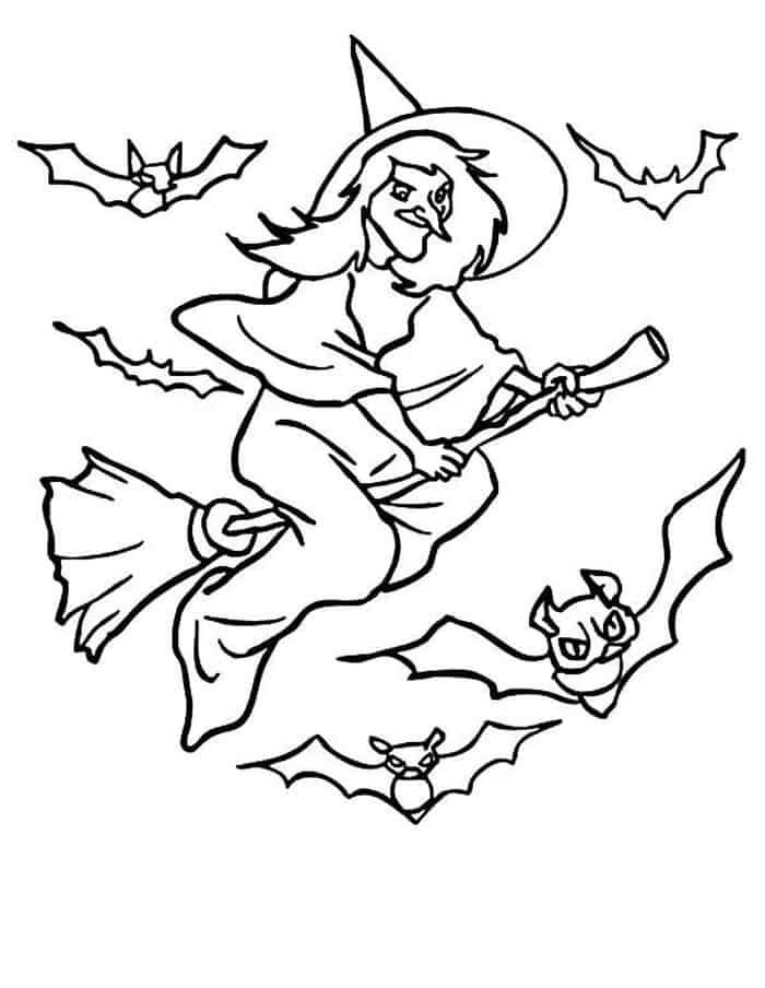 Pdf free witch on a motorcycle coloring pages witch coloring pages coloring pages halloween coloring pages