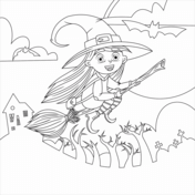 Witch coloring pages free coloring pages