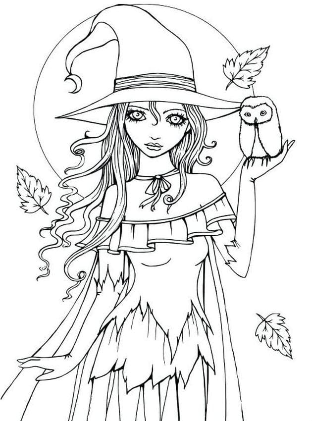 Witch coloring pages printable coloring pages