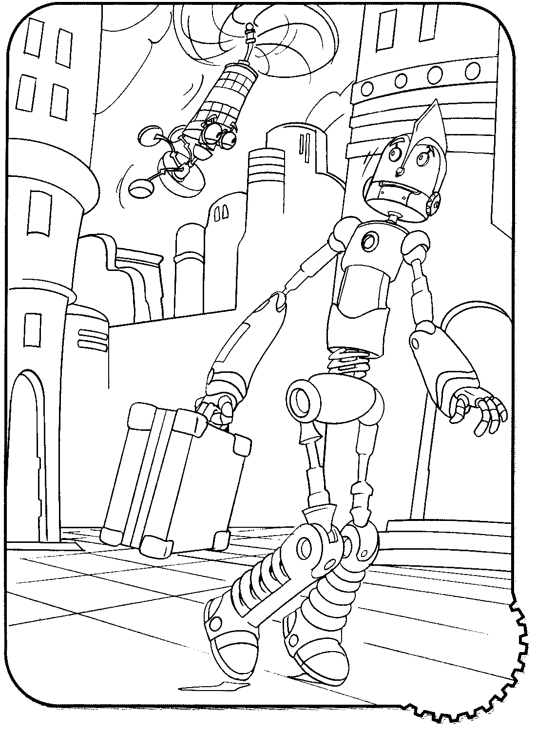 Robots coloring pages to print