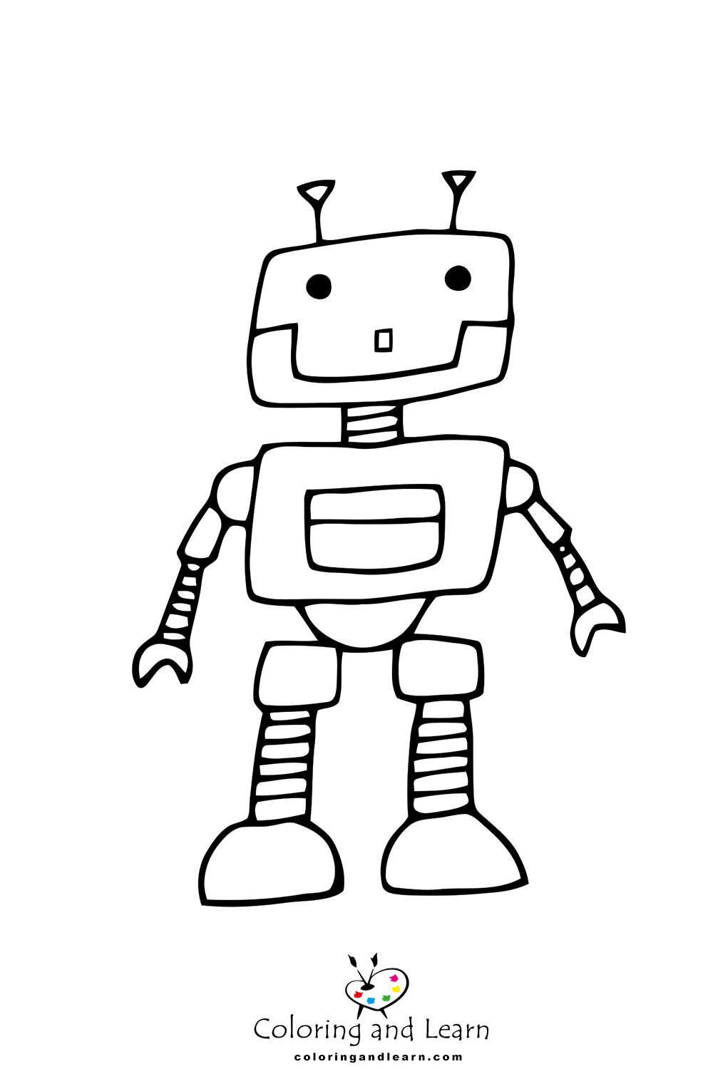 Robot coloring pages