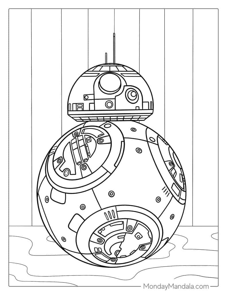 Robot coloring pages free pdf printables
