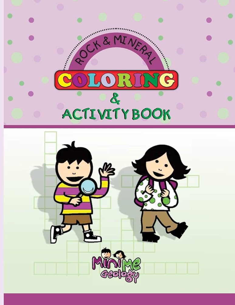 Rock mineral coloring activity book diane tracy books
