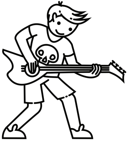 Rock stars coloring pages free coloring pages
