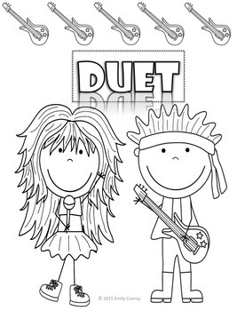 Music coloring sheets