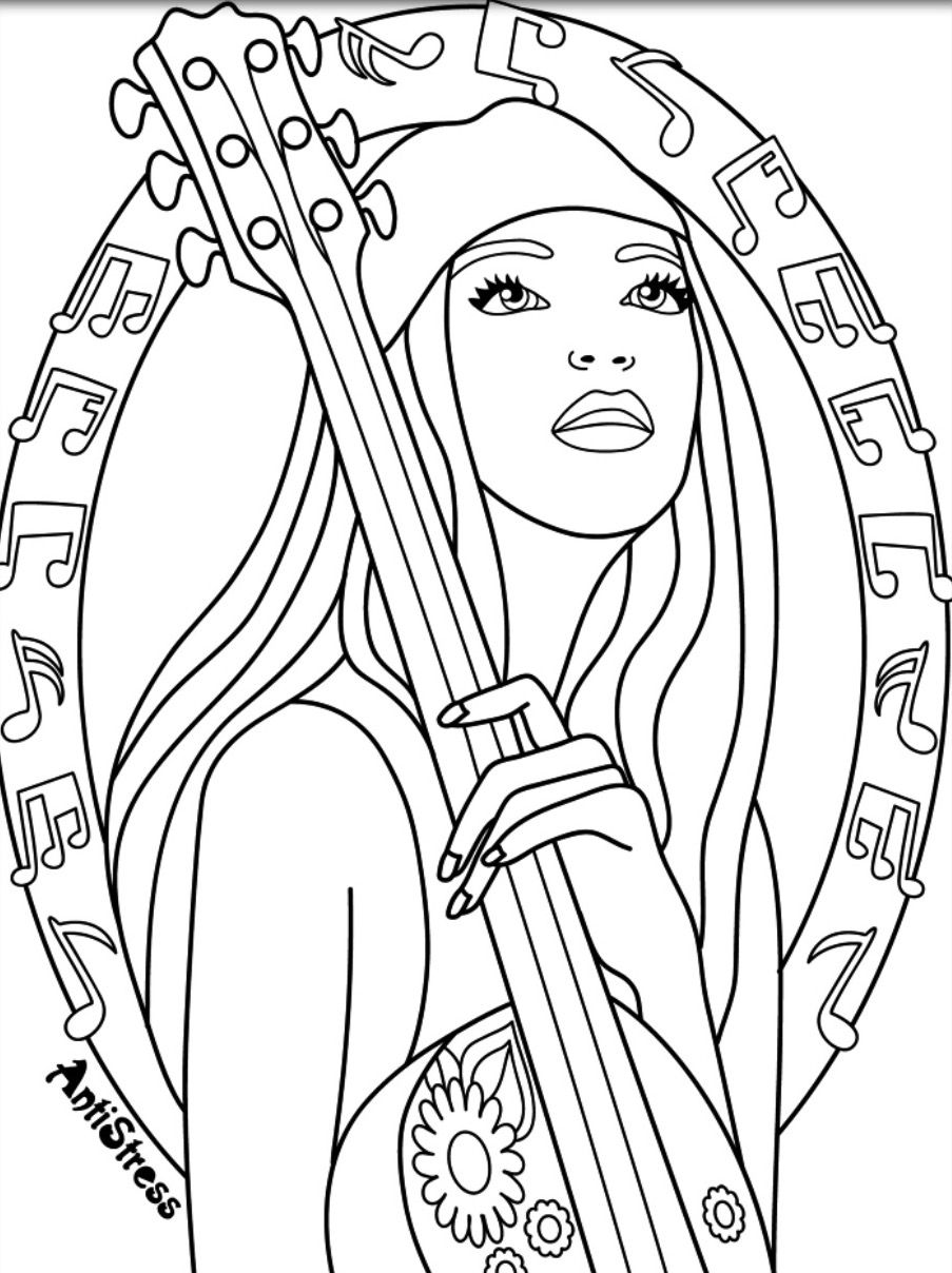 Rock on ilustraciones dibujos caras