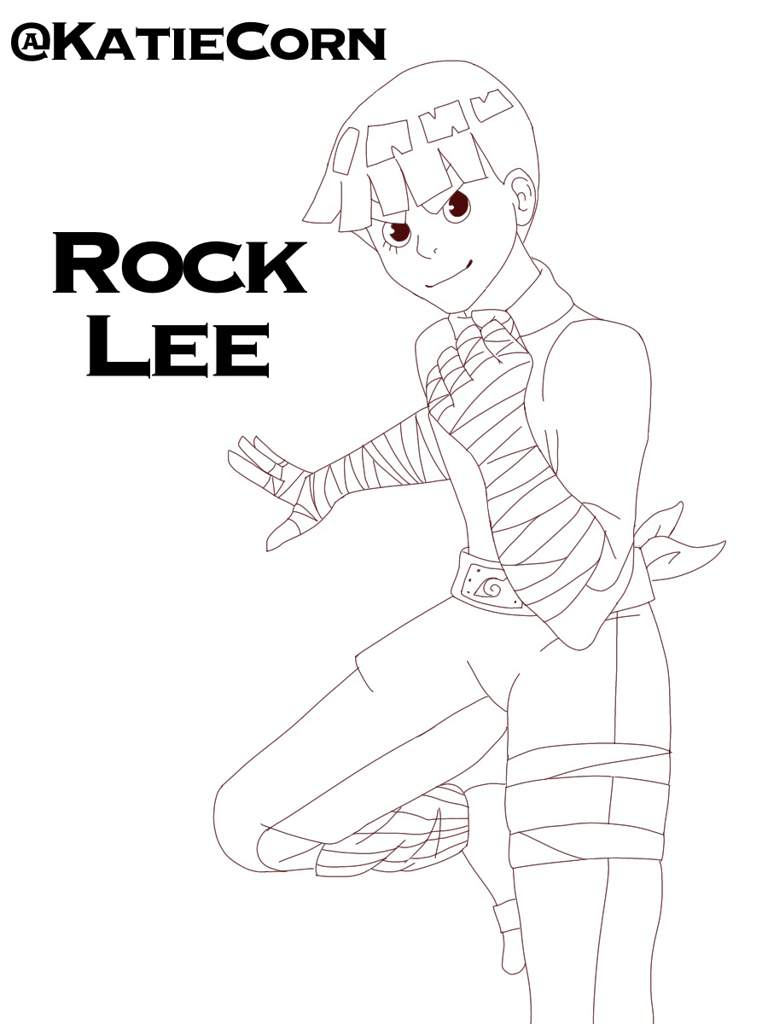 Rock lee drawing naruto amino